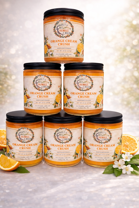 🍊 Orange Cream Crush – Handcrafted Candle